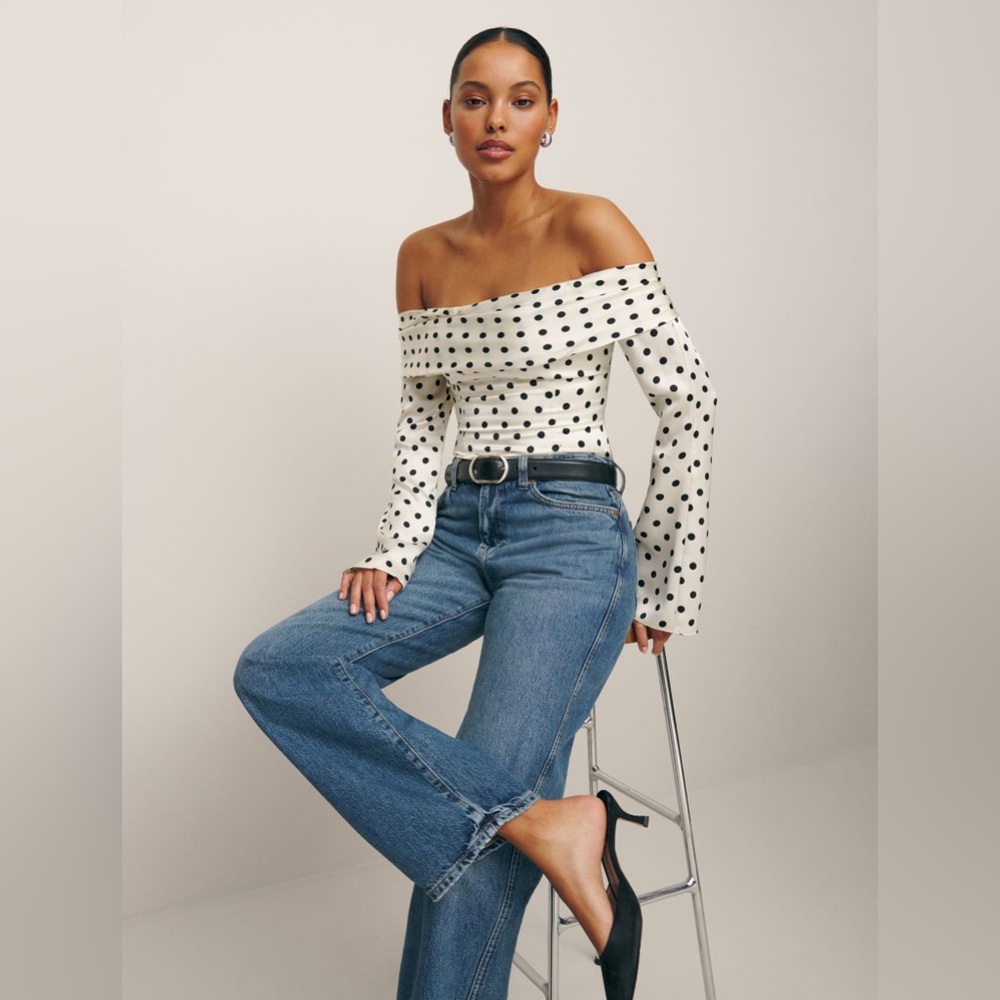 NWT Reformation Niri Silk Top Sz 6